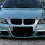 Car Front Kidney Grill Front Hood Grill Double  Vertical Grille for  3 Series E90 E91 2005-2008 2