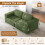 Three-Seater DIY Combination Corduroy Sofa 11