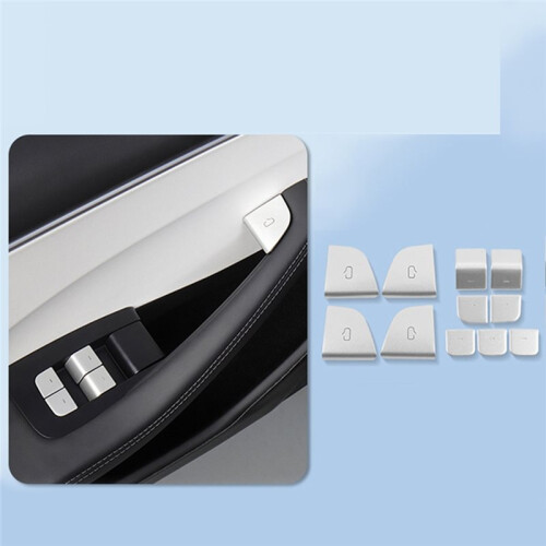 Window  Sticker for  Model 3 Highland 2024, Door Handle Open Lift Button Cover Trim Panel 2