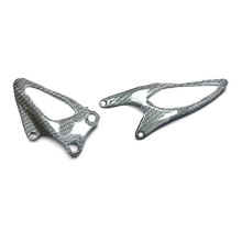 Carbon Fiber Motorcycle Heel Plates Rearsets Heel Guards Guard for R1 R1M 2015-2024