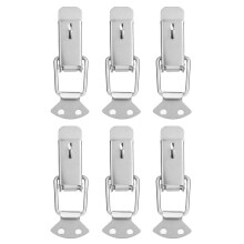 Loquet à bascule à ressort en acier inoxydable, facile à installer, quincaillerie robuste avec tension réglable, durable et résistant à la
