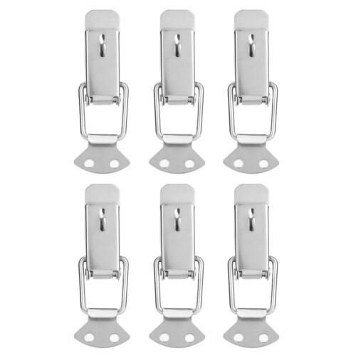 Stainless Steel Latch Spring Loaded Toggle Lock Rust Resistant Secure Closure Impact Resistant Heavy Duty Hardware Durable Cold Rolled Plate Design