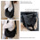 Τσάντα Crossbody από Νάιλον Crescent, Τσάντα Hobo Crescent μεγάλης χωρητικότητας με ευρύχωρο 6