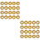 40Pcs Golden Plastic Binder Rings for Planner and Book Binding 6
