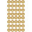 40Pcs Golden Plastic Binder Rings for Planner and Book Binding 5