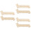 6Pcs Khaki Thread Winder Plate Durable Wooden Bobbin Holder for Sewing 6