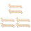 6Pcs Khaki Thread Winder Plate Durable Wooden Bobbin Holder for Sewing 2
