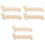 6Pcs Khaki Thread Winder Plate Durable Wooden Bobbin Holder for Sewing 3