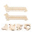 6Pcs Khaki Thread Winder Plate Durable Wooden Bobbin Holder for Sewing 10