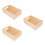 3Pcs Minimalist Khaki Wooden Desktop Box Multi-Function Storage Crate 8