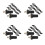 400Pcs Hinge Pin Set Pp+iron Home Repair Hardware Kit 6