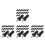 400Pcs Hinge Pin Set Pp+iron Home Repair Hardware Kit 10