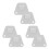 3Sets Silver Stainless Steel Wall Fan Bracket for Secure Fan Mounting 10