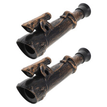 4Pcs Collapsible Pirate Monocular Telescope Toy Plastic Kids Plaything