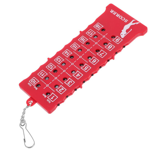 2Pcs Portable Red Golf Score Counter ABS Small Golfing 1
