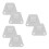 3Sets Silver Stainless Steel Wall Fan Bracket for Secure Fan Mounting 4