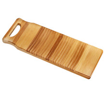 2Pcs Family Wooden Washboard Khaki Easy Hang Anti-Deform Laundry Board
