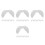 20Pcs Durable White Polyester Beard Set for Santa and Grandpa Costumes 4