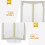 2Pcs Acrylic Rotary Menu Stand Multi-Side Sign Holder Desktop Display 8