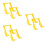 6Pcs Yellow Bee Holder Rack Honey Bucket Frame Beekeepers Tool 7