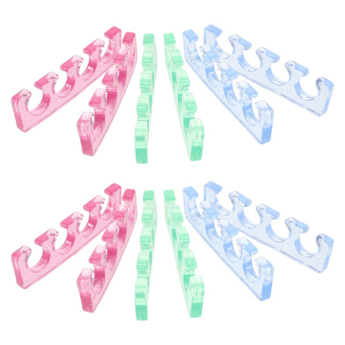 24Pcs Silicone Toe Splitters Finger Separators for Manicure Pedicure