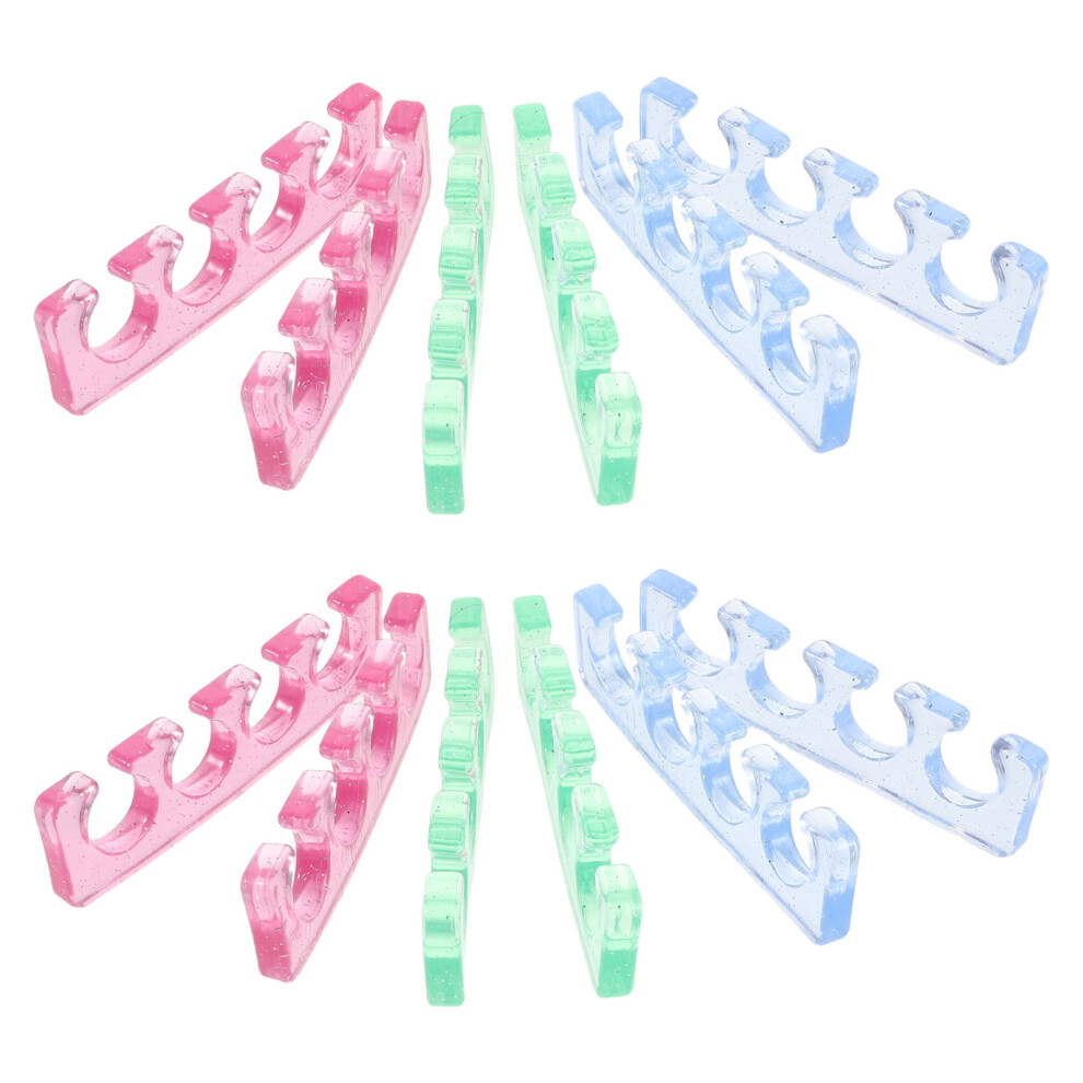 Aboofan 24Pcs Silicone Toe Splitters Finger Separators For Manicure Pedicure
