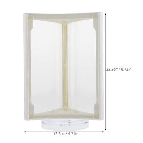 2Pcs Acrylic Rotary Menu Stand Multi-Side Sign Holder Desktop Display 1