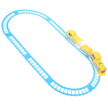 4Sets Kids Electric Rail Train Toy Assorted Colors Durable Plastic Set