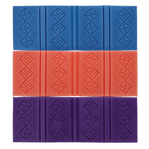 9Pcs Fashionable Waterproof Lawn Mat Foldable Picnic Accessory