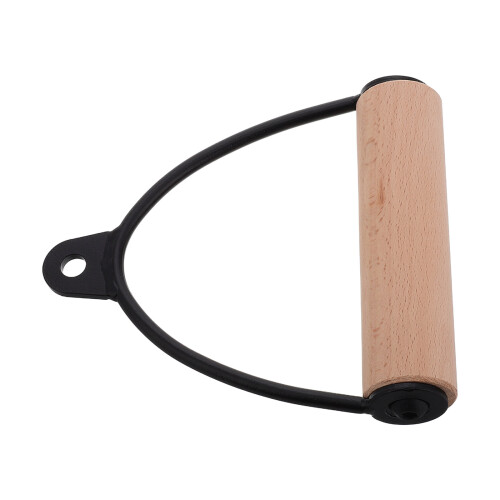 2Pcs Comfortable Wooden Grip Cable Handles for Gym Exercise & Training 2
