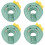 4Pcs Durable Soft Green Cat Cone Collar Anti-Bite Recovery 6