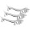 15Pcs Silver Chopstick Organizer Zinc Alloy Tableware Holder Home Use 2