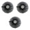 3Pcs Black Protective Net Covers for Water Buckets Durable Polyester 6