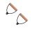 2Pcs Comfortable Wooden Grip Cable Handles for Gym Exercise & Training 7