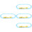 4Sets Kids Electric Rail Train Toy Assorted Colors Durable Plastic Set 8