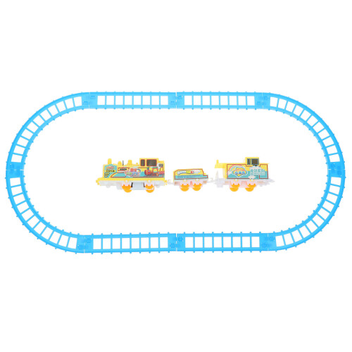 4Sets Kids Electric Rail Train Toy Assorted Colors Durable Plastic Set 1