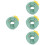 4Pcs Durable Soft Green Cat Cone Collar Anti-Bite Recovery 7