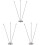 3Pcs Metal Desktop Flagpole Stable Base Nail-Free Table Flag Holder 4