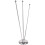 3Pcs Metal Desktop Flagpole Stable Base Nail-Free Table Flag Holder 3