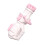 2Pcs Pink Kids Bubble Machine Electric Handheld for Summer 2