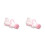2Pcs Pink Kids Bubble Machine Electric Handheld for Summer 4