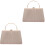 2Stk Goldfarbene Clutch Damen Praktisch 3