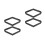 4Pcs Solid Wood Billiard Rhombus Frame Black for Home Pool Setup 7