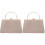 2Stk Goldfarbene Clutch Damen Praktisch 2