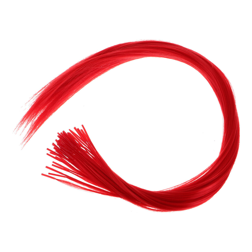 Villcase 200Pcs Red Heat Resistant Synthetic Hairpieces For Braids And Updos