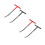 4Pcs Heavy Duty Spring Hook Set with T-Handle for Motorcycle Repairs 4