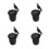 4Pcs Multifunctional Motorcycle USB Chargers Dual USB Waterproof Black 8