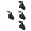 4Pcs Multifunctional Motorcycle USB Chargers Dual USB Waterproof Black 7