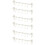 6Pcs Space-Saving White Plastic Cabinet Door Towel Hooks Rack 10
