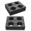 8Pcs Practical Black Beverage Takeout Carrier Tray for Coffee Shops 1